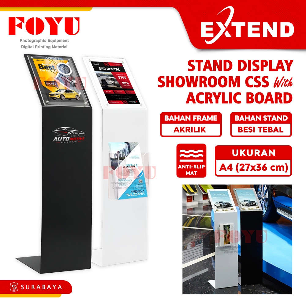 Jual Extend CSS Stand Display Poster Banner A4 Showroom Event Indoor ...