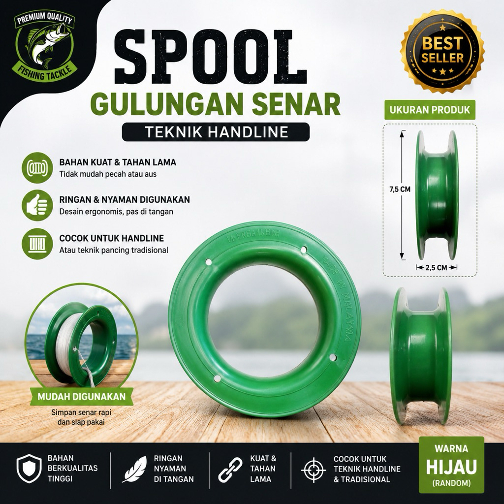 Jual Puyen Spool Gulungan Senar Pancing Model Handline | Shopee Indonesia