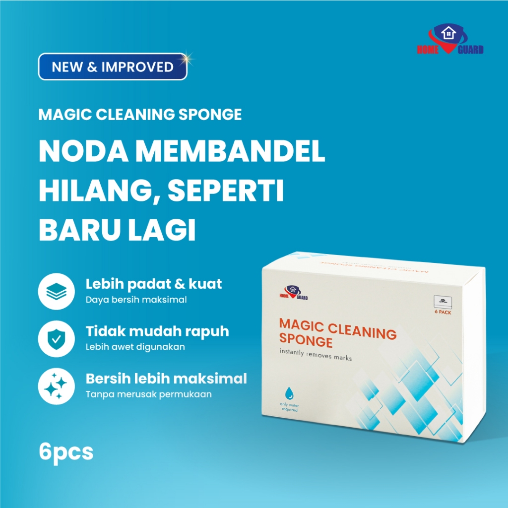 Jual HOME GUARD MAGIC CLEANING SPONGE / Spons Ajaib / Spons Serbaguna ...
