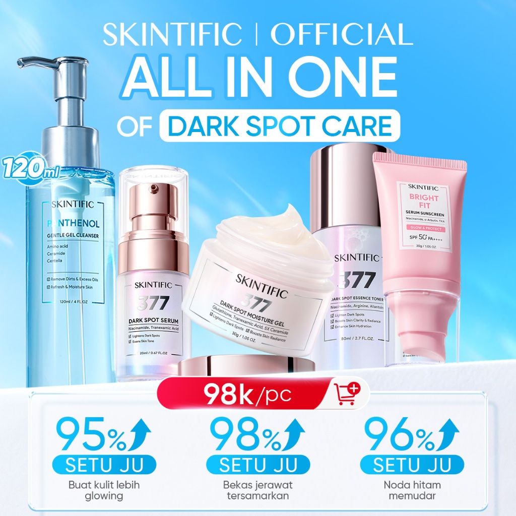 Skintific 5pcs Skincare Set Anti-Aging Brightening