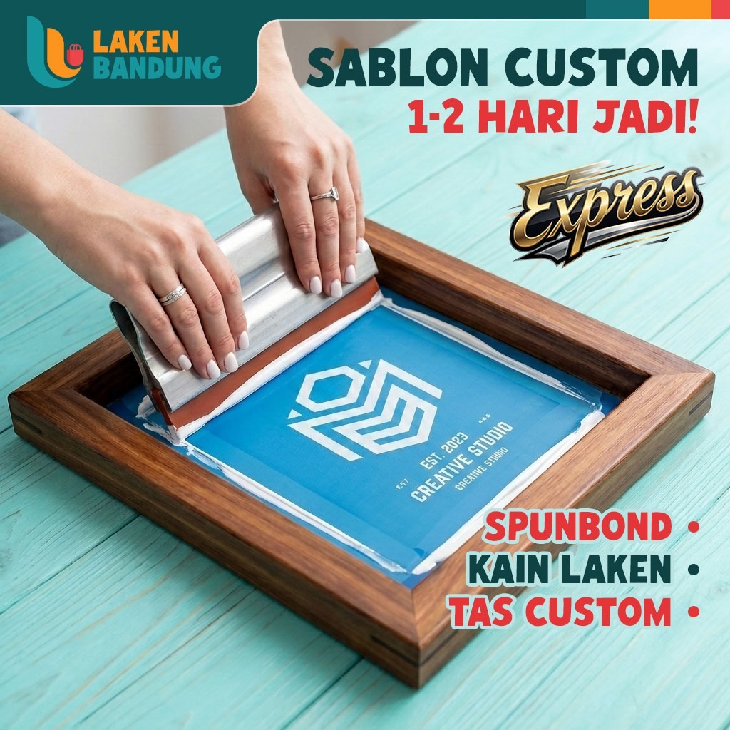 JASA EXPRESS 1-2 Hari jadi Sablon Tambahan Semua Jenis Tas Spunbond / Kain / Laken CUSTOM