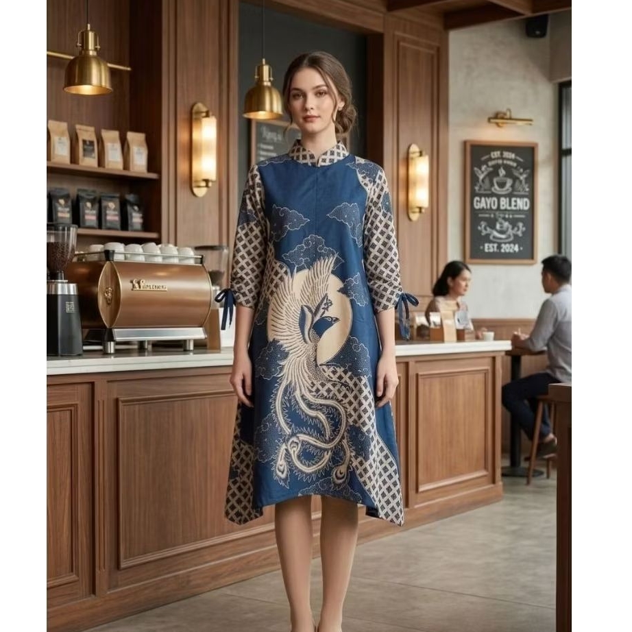 Batik Couple Peksi Bulan Navy Atasa 2