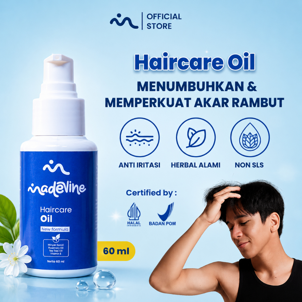 Jual MADEVINE - 1 Hair Oil Obat Rambut Rontok Dan Penumbuh Rambut Pria ...