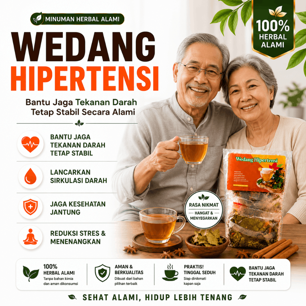 Teh Wedang Hipertensi Jamu Herbal Alami Penurun Tensi Darah Tinggi Paling Ampuh Pelancar Sirkulasi Darah 10 Sachet