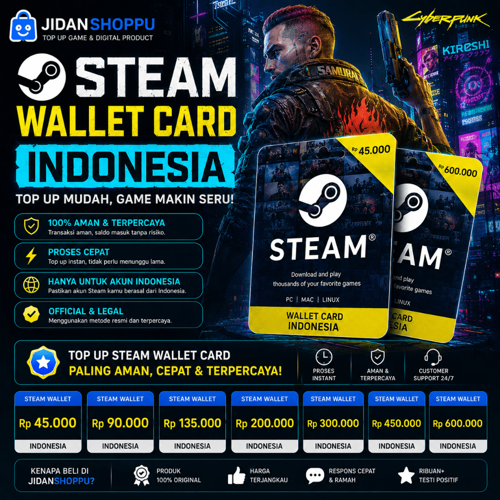 Jual Codashop Steam Wallet Terlengkap & Harga Terbaru Juli 2026 ...