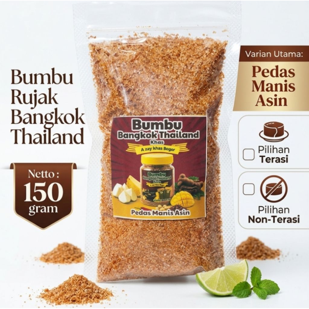 Jual Bumbu Rujak Bangkok Thailand 150 Gram Rasa Pedas Manis Asin ...