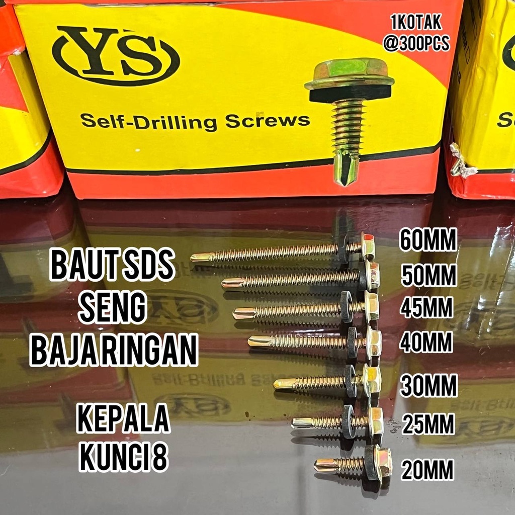 Jual SAB Baut baja ringan l baut Skrup Baja Ringan 10x16 10x19 Harga ...