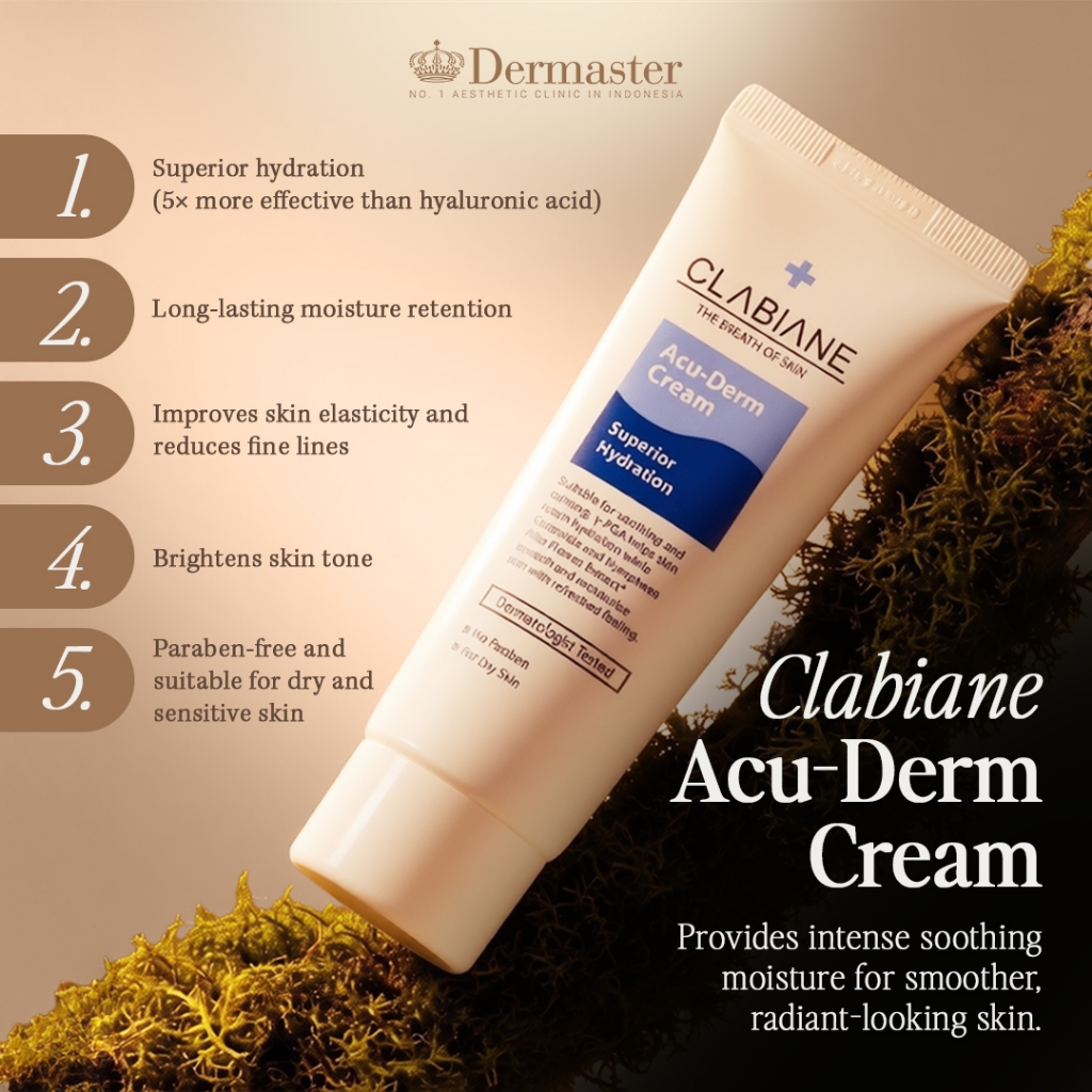 Jual Dermaster Moisturizer Clabiane Acu-Derm (40 ml) | Shopee Indonesia