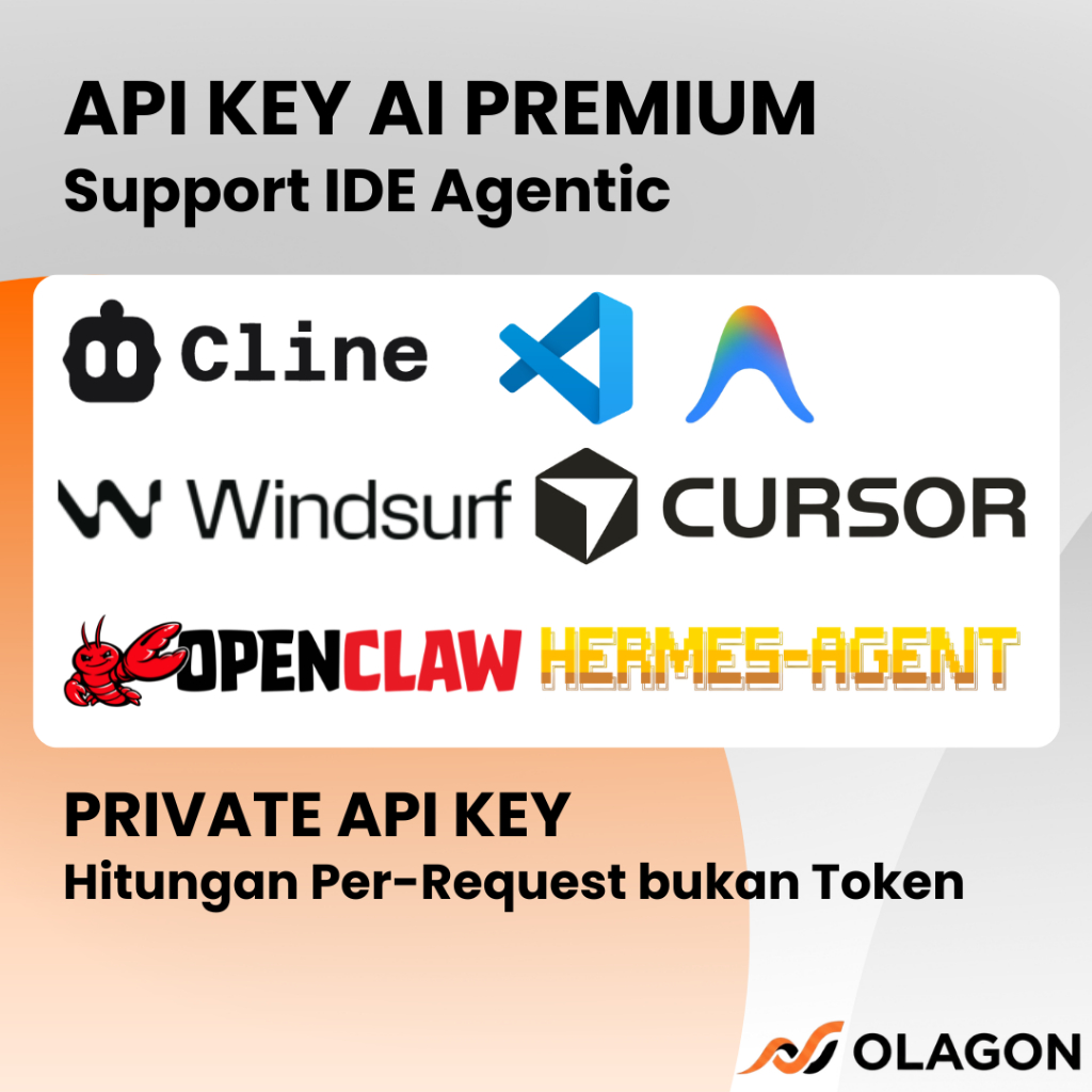 Jual API Key Premium Claude Code - Cursor, Windsurf, VS Code, Cline ...