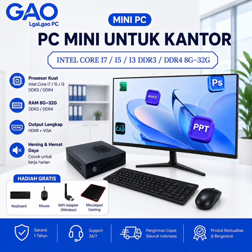 Jual Lgao PC MINI PC PC Gaming Full Set INTEL Core i7 gen7 Ddr4 PC MINI ...