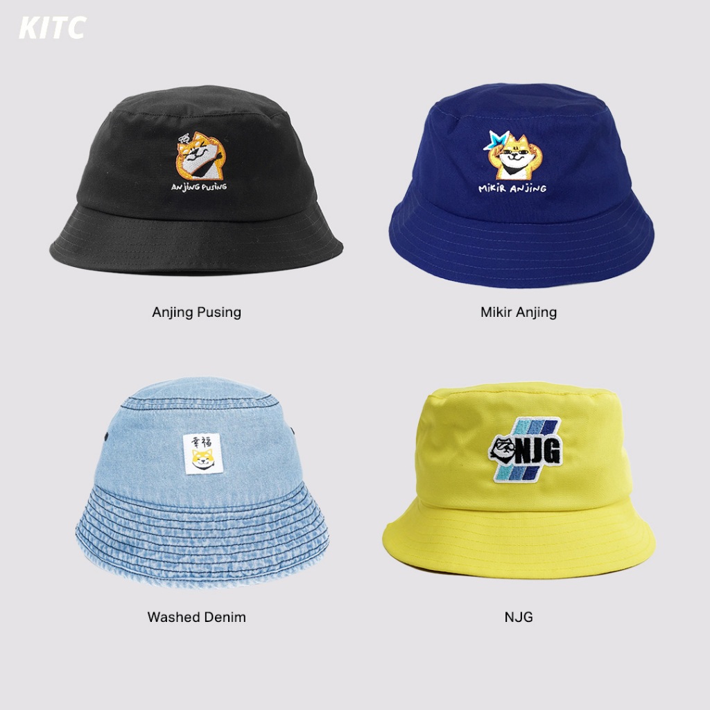 Jual KITC Topi Unisex Bucket Hat | Shopee Indonesia