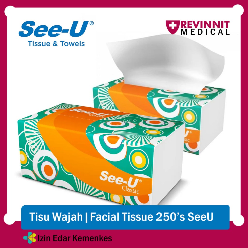 Jual See-U SeeU Facial Tissue 250 Sheet Tisu Wajah Halus Classic 500s ...