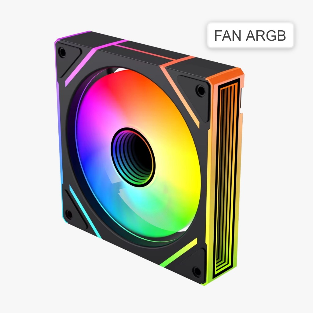 Jual Fan Casing ARGB Single Fan untuk CPU / Casing Fan 12cm Sinkron ...