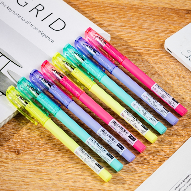 Bantex Pulpen Gel Pen Tip 0.5 mm Tinta Cepat Kering Grip Matte BG1101 (2)