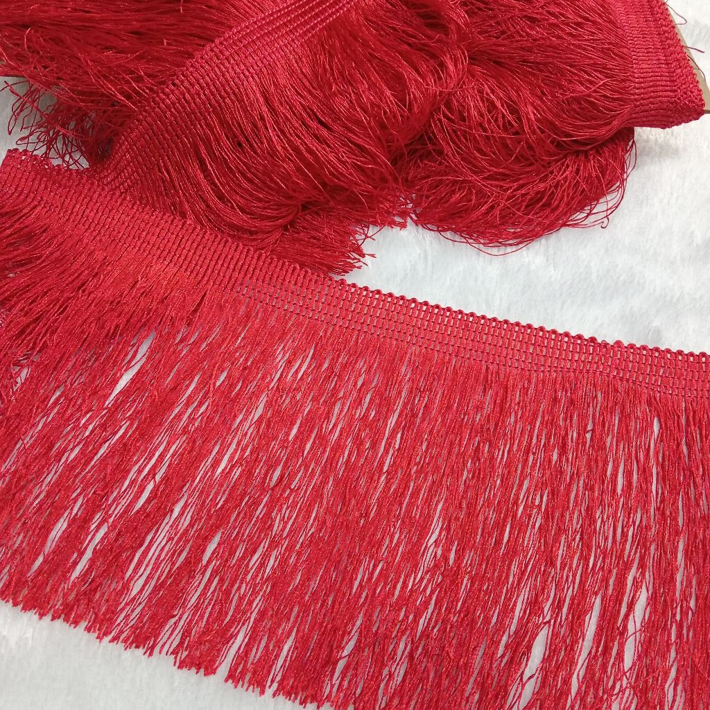 Jual RENDA RUMBAI COTTON/RENDA RUMBAI LEBAR 20CM/RUMBAI BENANG ECER ...