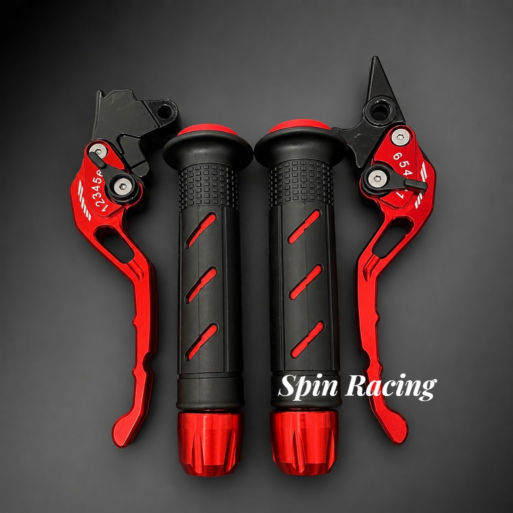 Paket Set Handle Rem Stelan Jarum + Handgrip Sisik + Jalu Stang CNC UNIVERSAL buat Semua Motor