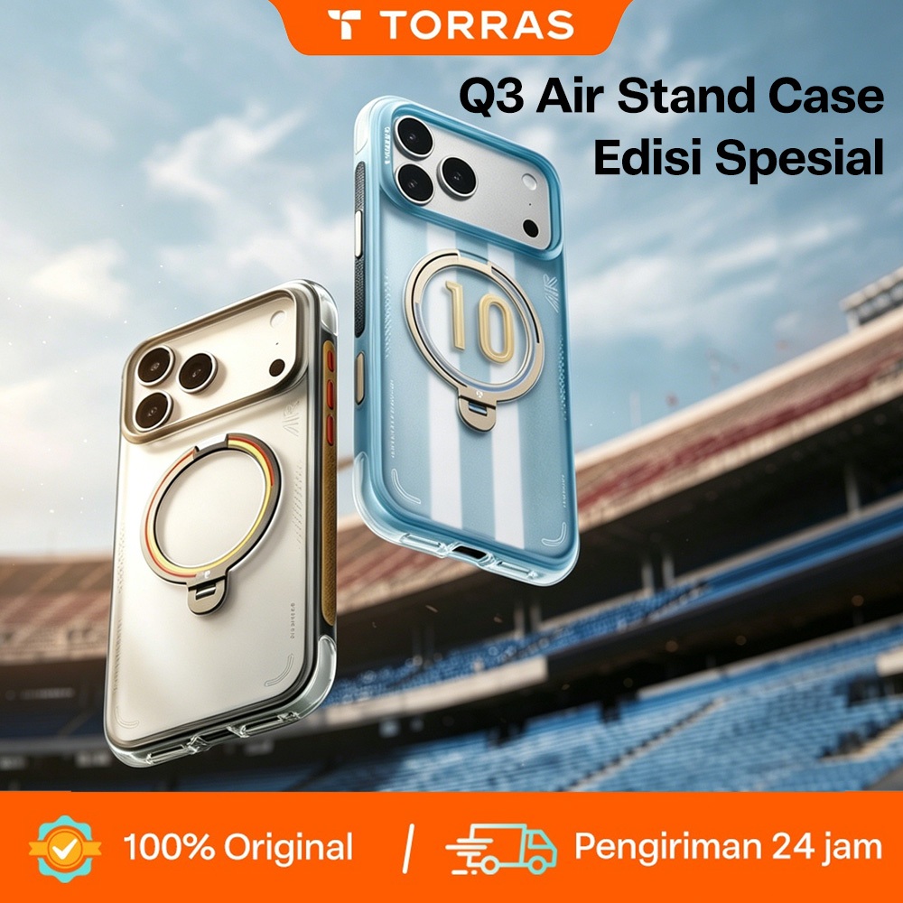 Jual [LIMITED]TORRAS Q3Air World Cup Edition 360° Stand Case iPhone 17 ...