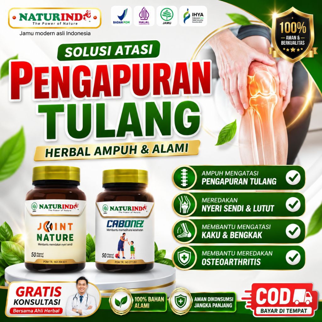 Obat Pengapuran Tulang Nyeri Sendi Lutut Tulang Keropos Osteoarthritis Osteoporosis