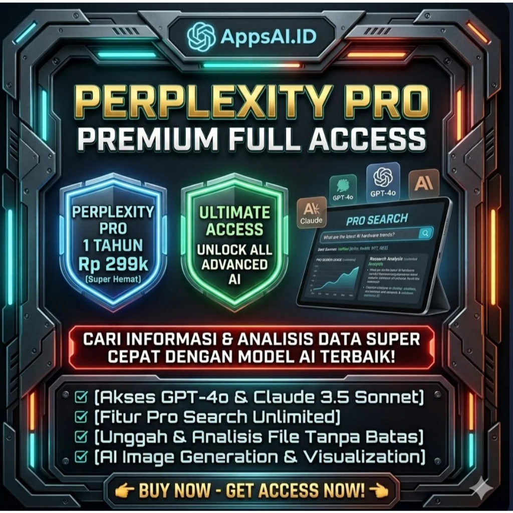 Jual PERPLEXITY PRO PREMIUM 1 BULAN FULL ACCESS UNLOCK COPILOT ADVANCED ...