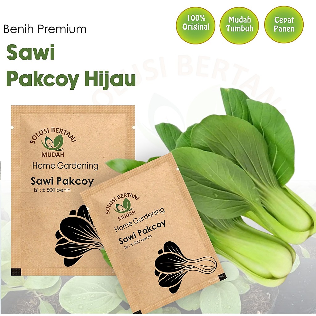 Bibit Benih Sayuran Sawi Pakcoy F1 Hibrida