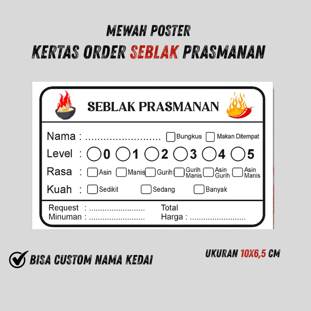 Jual Kertas Seblak Terlengkap & Harga Terbaru Agustus 2026 | Shopee ...