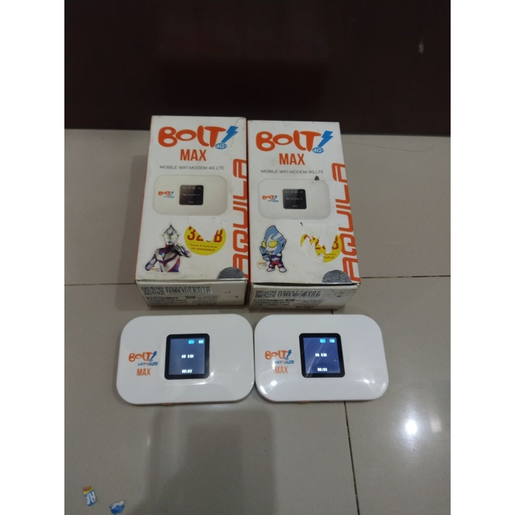 Modem Wifi Bolt Aquila Max unlock kartu smartfen dan telkomsel 4G batre 3000mah 150mbps