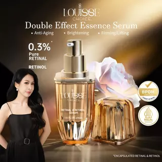 [LIVE]LOUISSE CHOICE DOUBLE EFFECT RETINAL & RETINOL SERUM 30ml Anti-Aging Firming BPOM r
