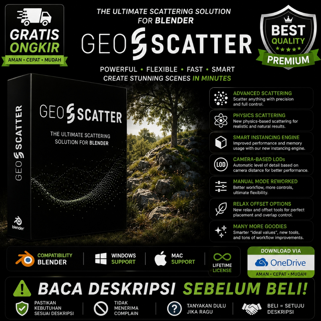 3D Blender - Geo-Scatter v5.6.3 - Addon - 010426