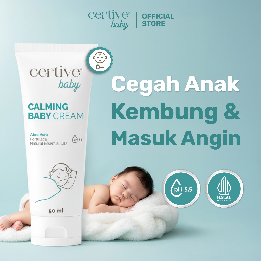 Jual CERTIVE Calming Baby Cream Tube 50ml - Krim Bayi Penghangat Aman ...