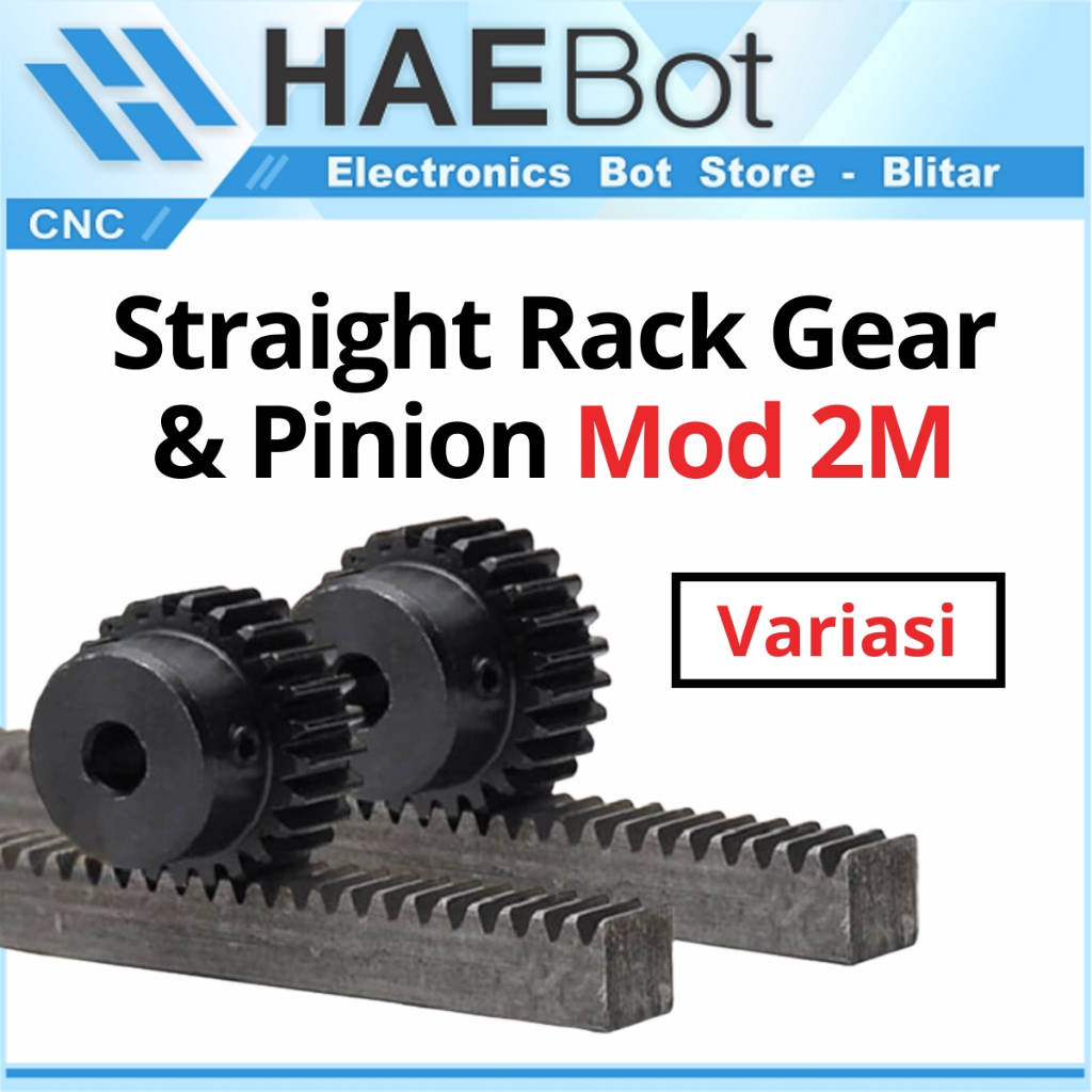 Jual [HAEBOT] Rack Gear Rack Straight Rackgear 2M M2 25X25 1500mm 150cm ...