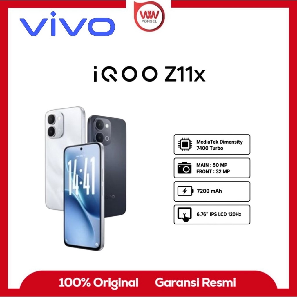 HP IQOO Z11x 5G Ram 8GB Internal 128GB Garansi Resmi