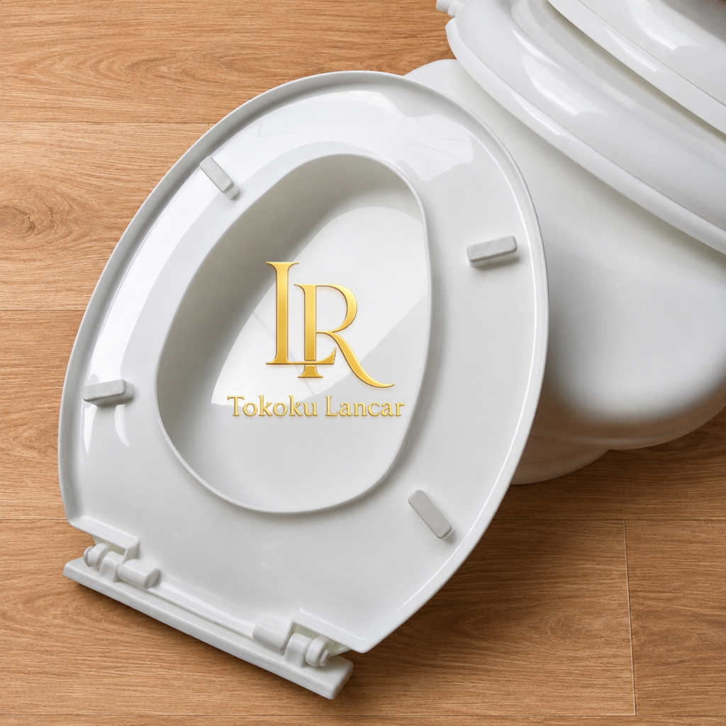 Tutup closet duduk/toilet cover universal TOTO,AMERICAN STANDARD,INA,VOLK DLL WHITE
