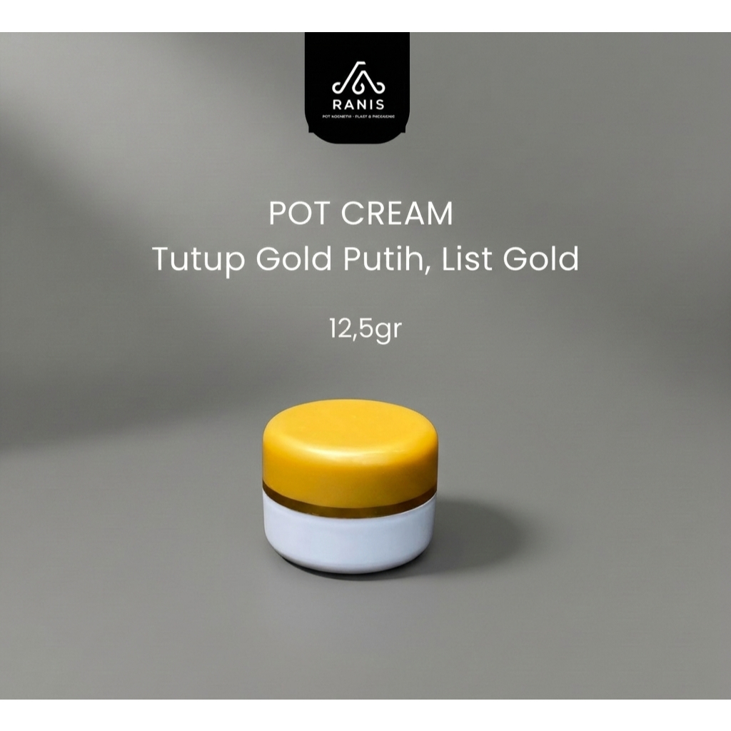 Jual Pot Cream 12.5gr tutup Gold sw list Gold. | Shopee Indonesia