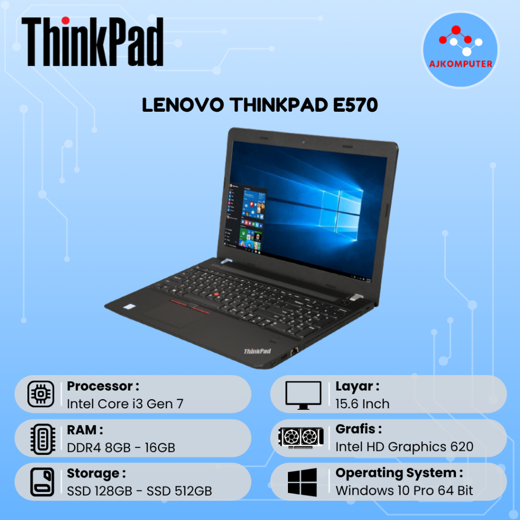 Jual LAPTOP LENOVO THINKPAD X240 X250 X260 X270 X280 CORE i3 / i5