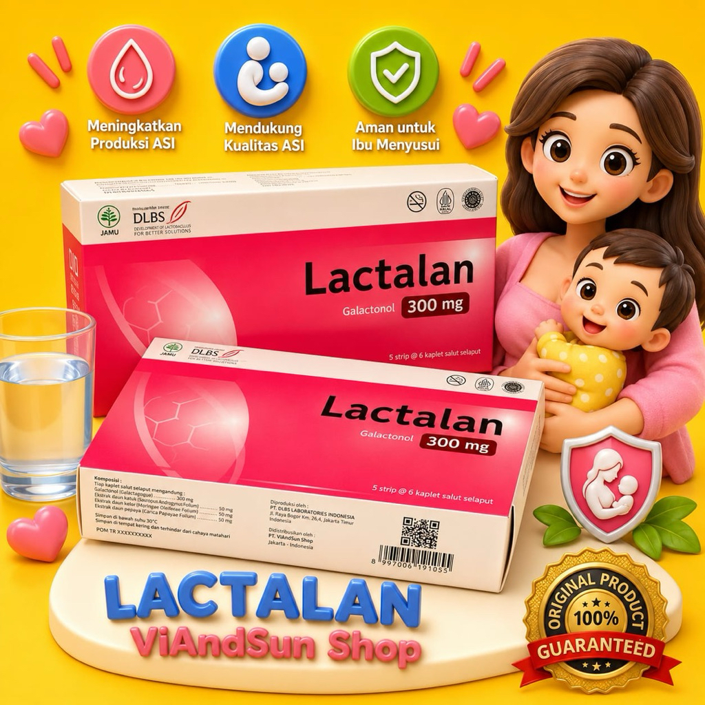 Jual LACTALAN 300Mg / 30 tablet / VItamin ASI | Shopee Indonesia