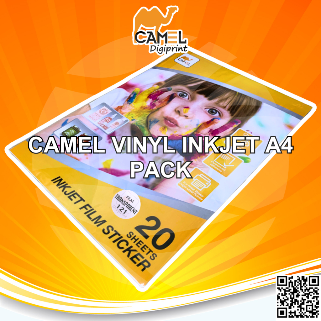 Jual Camel Sticker Vinyl Inkjet Stiker Digital Print 20 Lembar - A4 ...