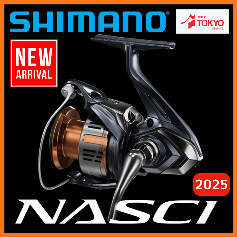 Spinning Reel Shimano NASCI New Model (2025) C2000S C2000SHG 2500 2500HG C3000 C3000HG 4000 4000XG C5000XG Japan
