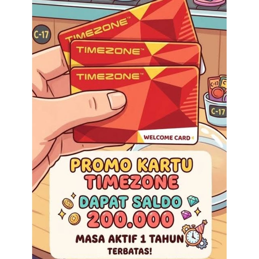 Jual TIMEZONE kartu 200 Tizo atau setara 200.000 Murah | Shopee Indonesia
