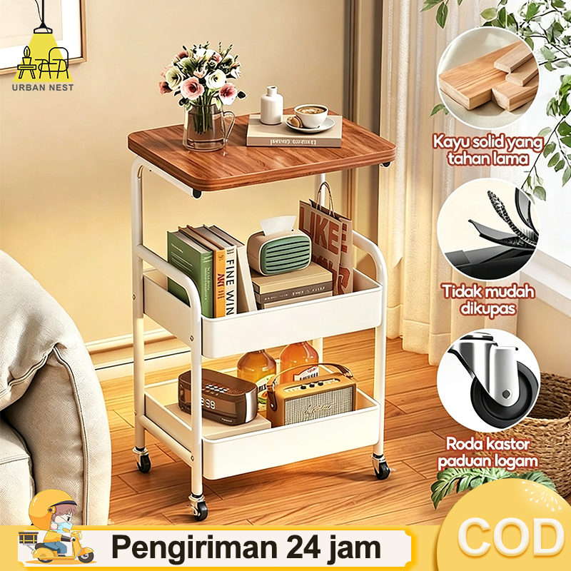 Jual COD Rak Troli Susun Serbaguna 3 Susun Dengan Roda Rak Dapur ...