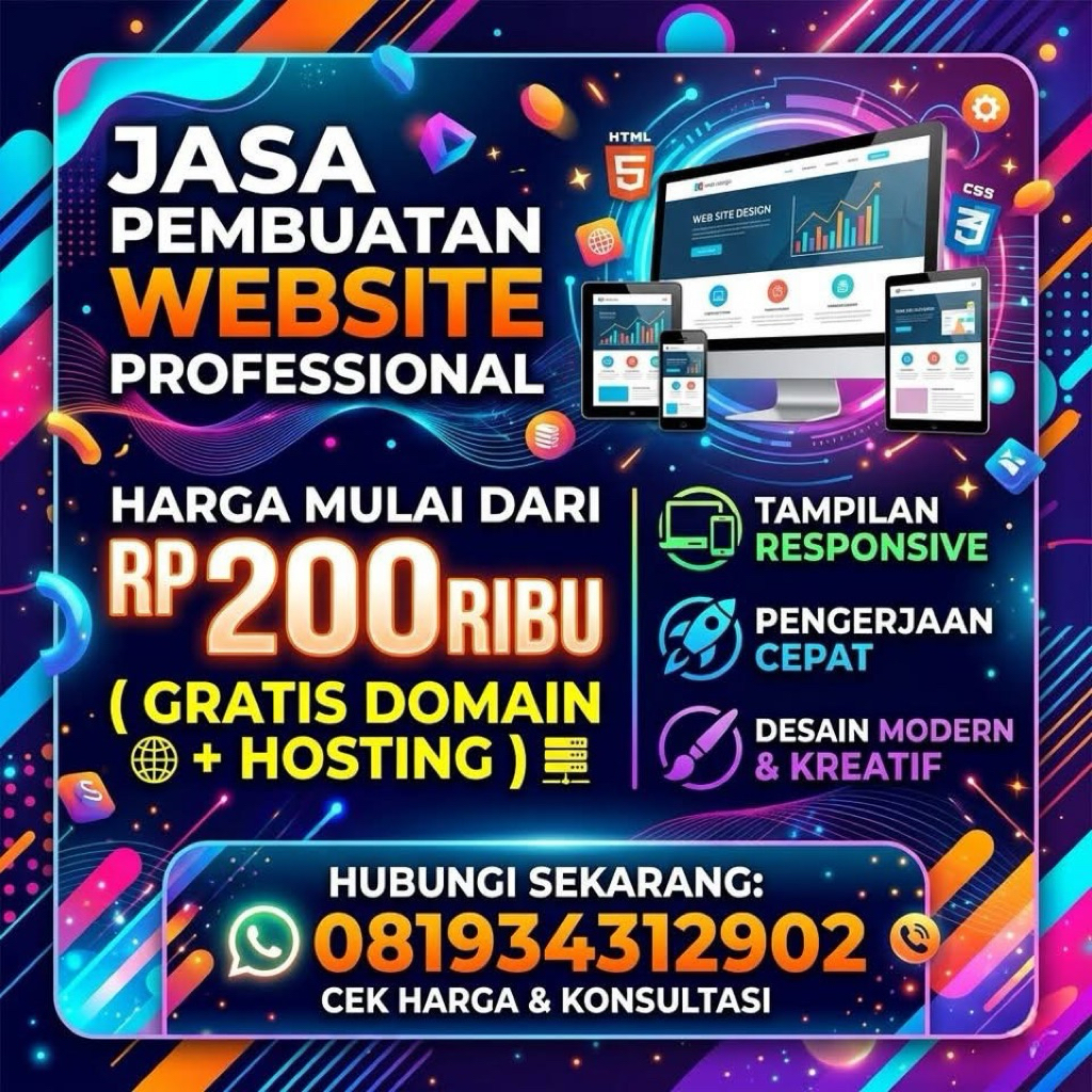 Jasa Buat Website & Landing Page SEO, Mudah terindex & Responsive