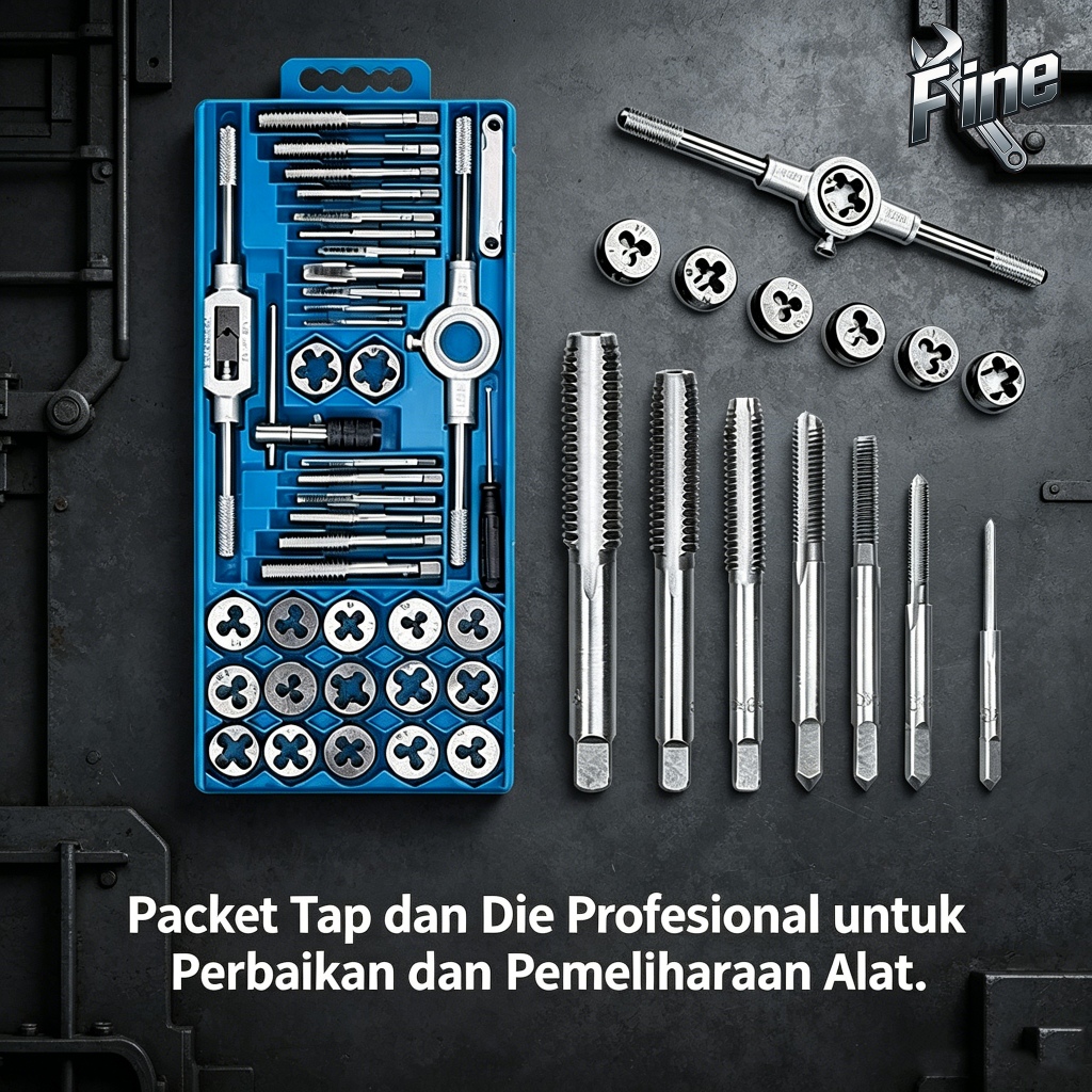 Jual Adjustable Hand Tap and Dies Set 12/20/40PCS - Alat Snai dan Tap ...