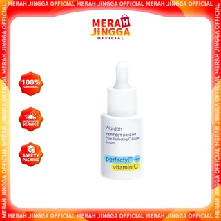 Wardah Perfect Bright Pore Perfecting C-Glow Serum Perfectyltm Vitamin C 15ml Merah Jingga Official