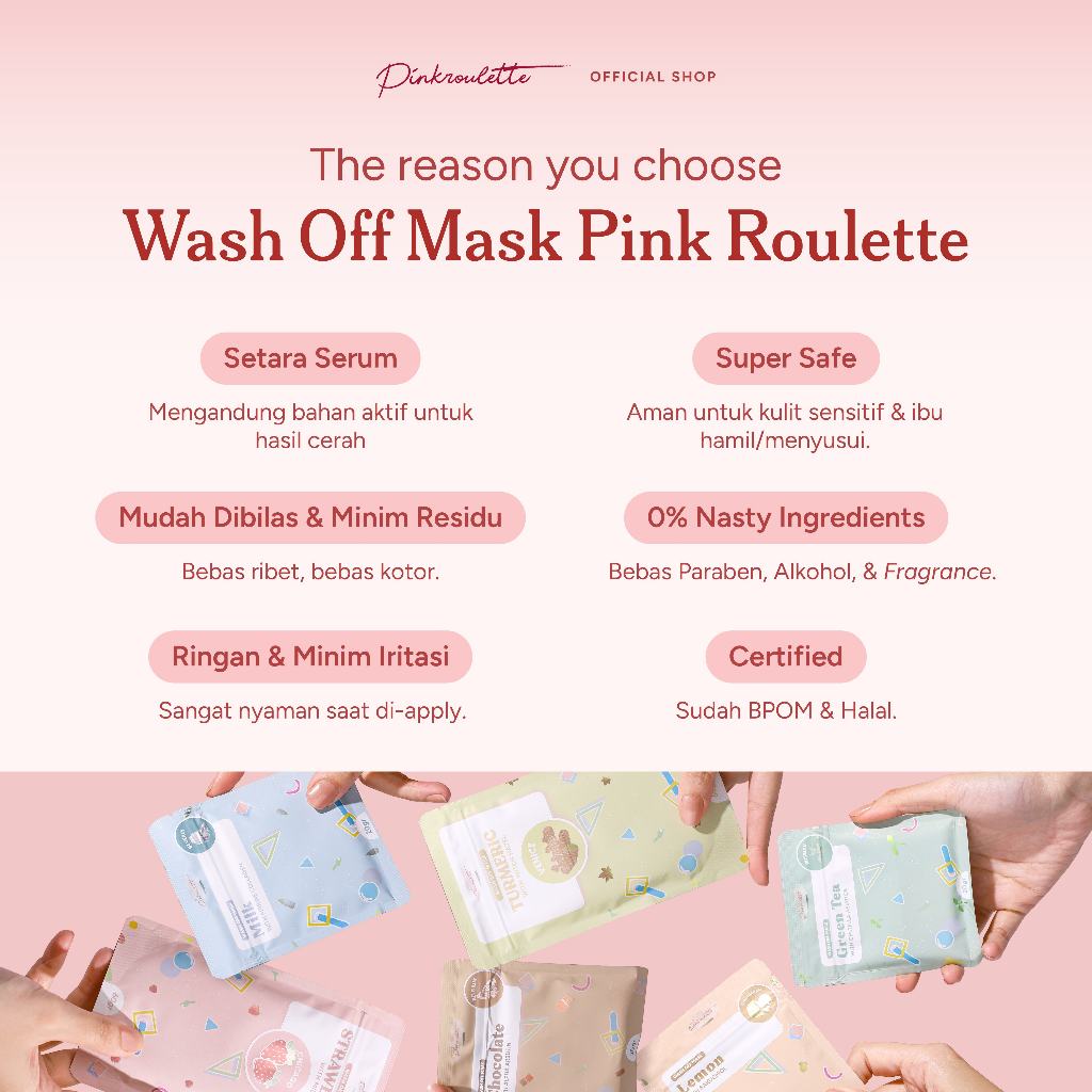 Jual Pinkroulette Venice Turmeric Organic Facemask | Shopee Indonesia