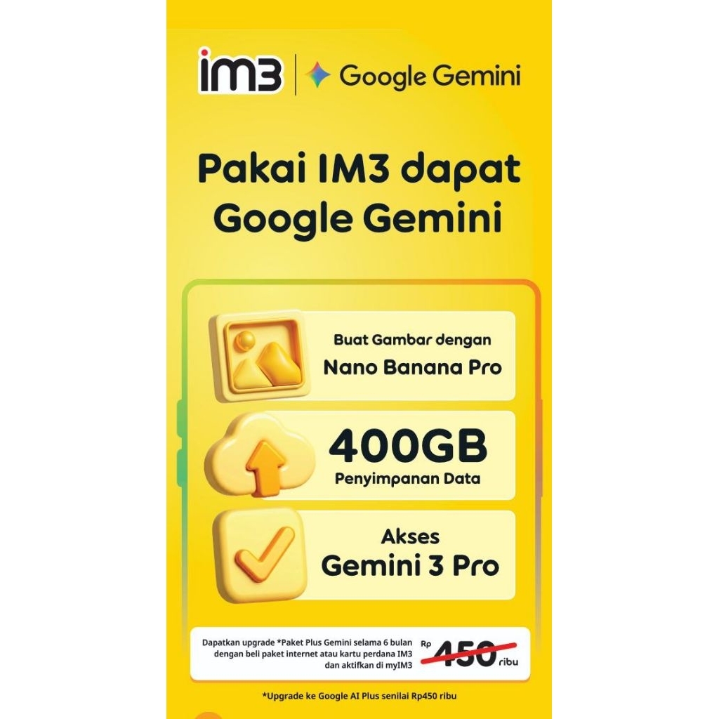 [GIFT] Penyimpanan Google 400GB + Google AI Plus + Adobe Express Premium