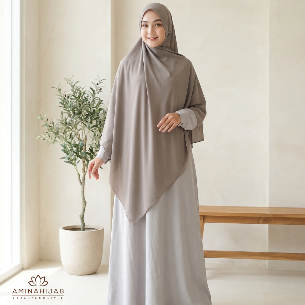 Aminahijabs - Hijab Pashmina Khimar Jilbab Pashmina Instan Syari Jersey Premium Sella