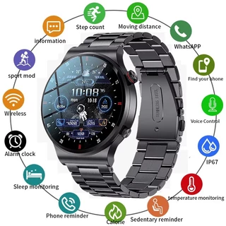LIGE Smartwatch Pria Tahan Air Olahraga Bluetooth
