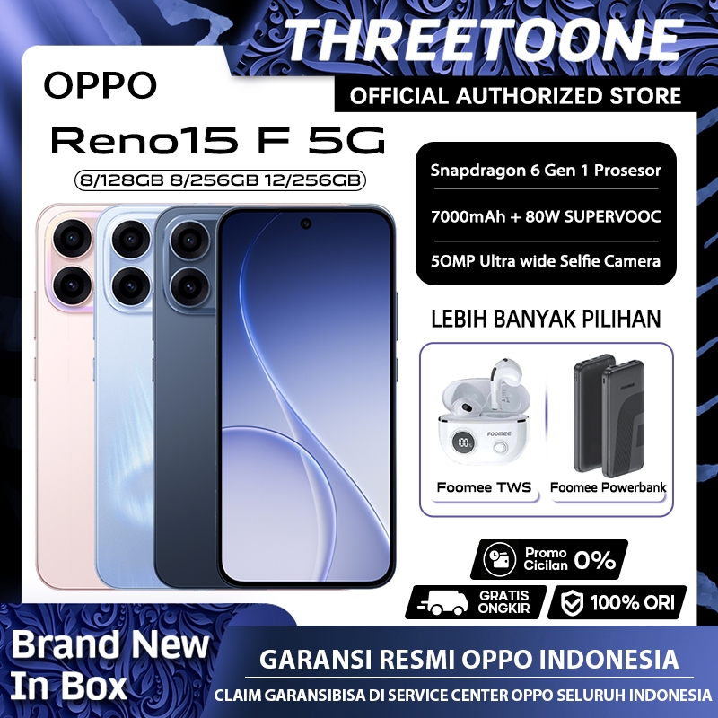 [Official Store] OPPO Reno15 F 5G (8/128GB)(8/256GB) (12/256GB) — Garansi Resmi OPPO Indonesia