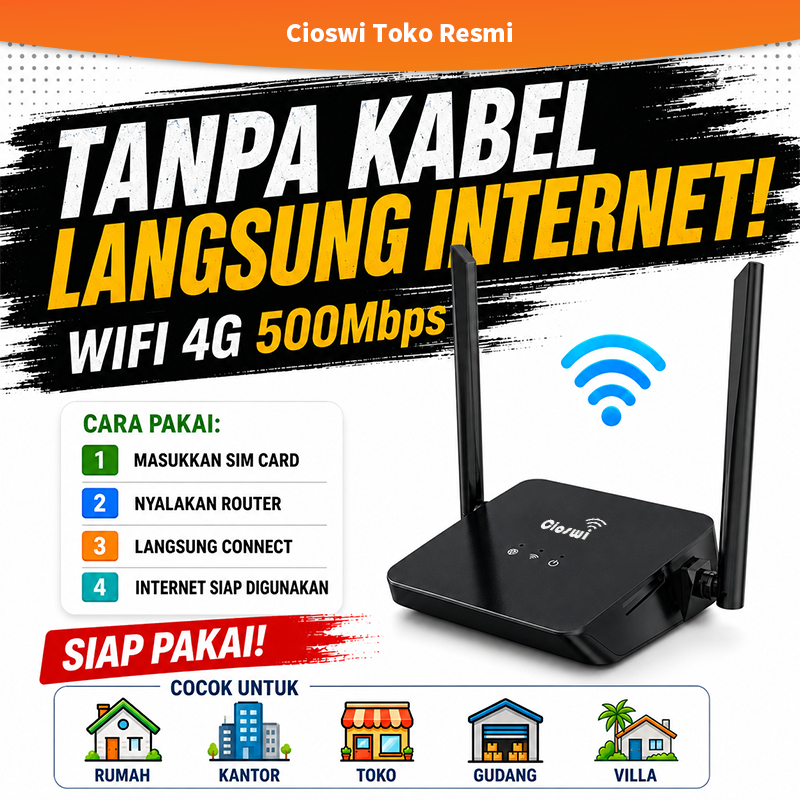 Cioswi Router WiFi 6 Cioswi, Modem 4G LTE, Modem WiFi