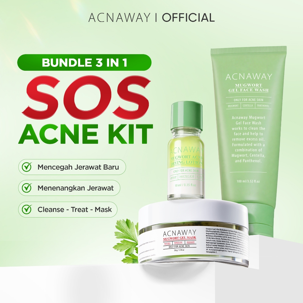 Jual Acnaway 3in1 Paket Anti Jerawat Acne Rescue Set - Drying Lotion ...
