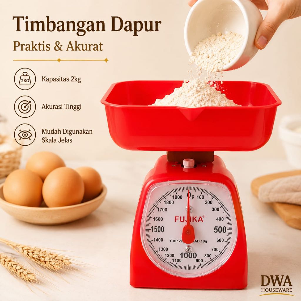 Jual Timbangan Dapur 2 Kg Analog Jarum Alat Timbang Kue Roti Tepung ...